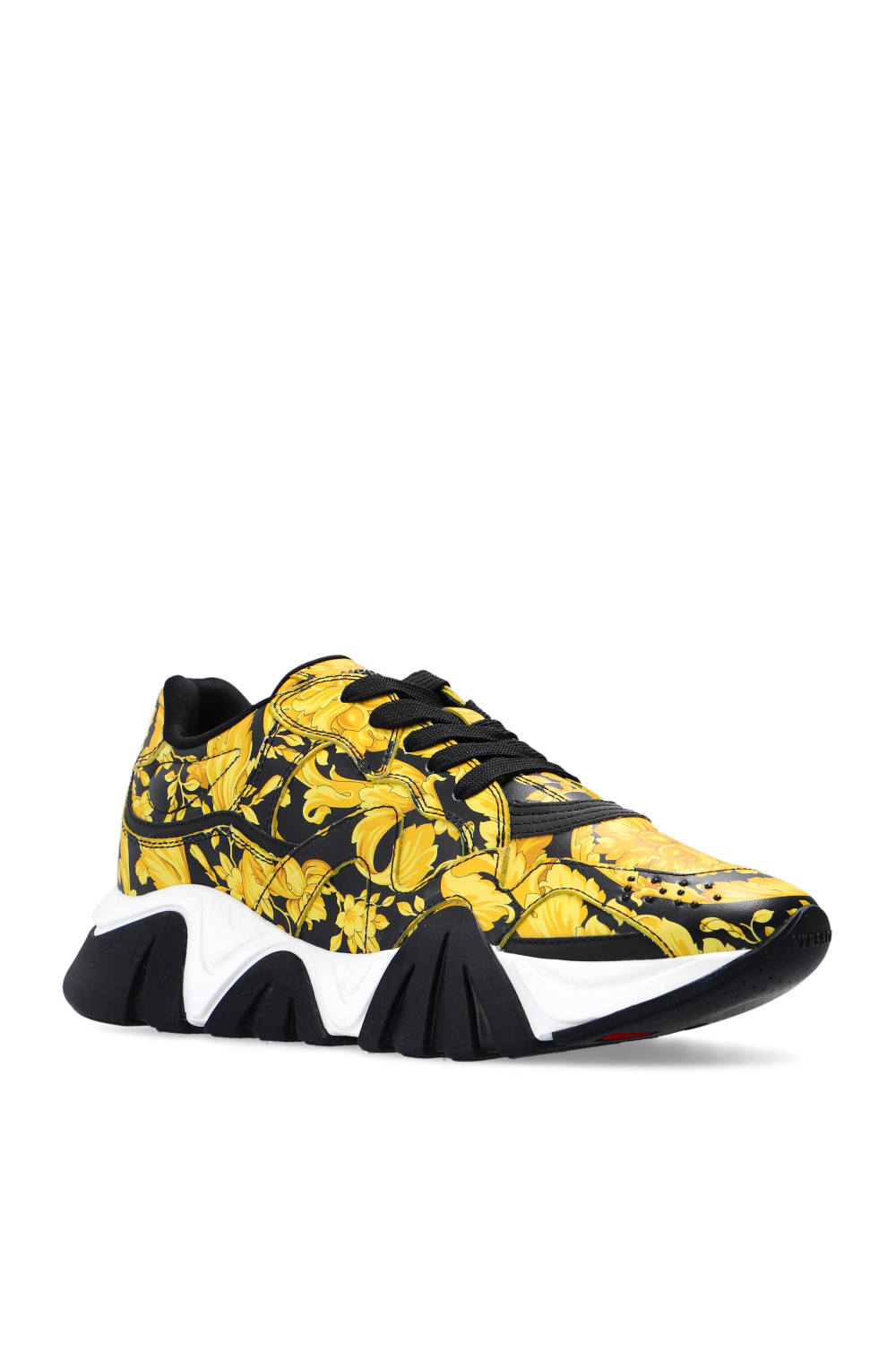 T-logo piped sneakers - printed sneakers Versace - Barocco 